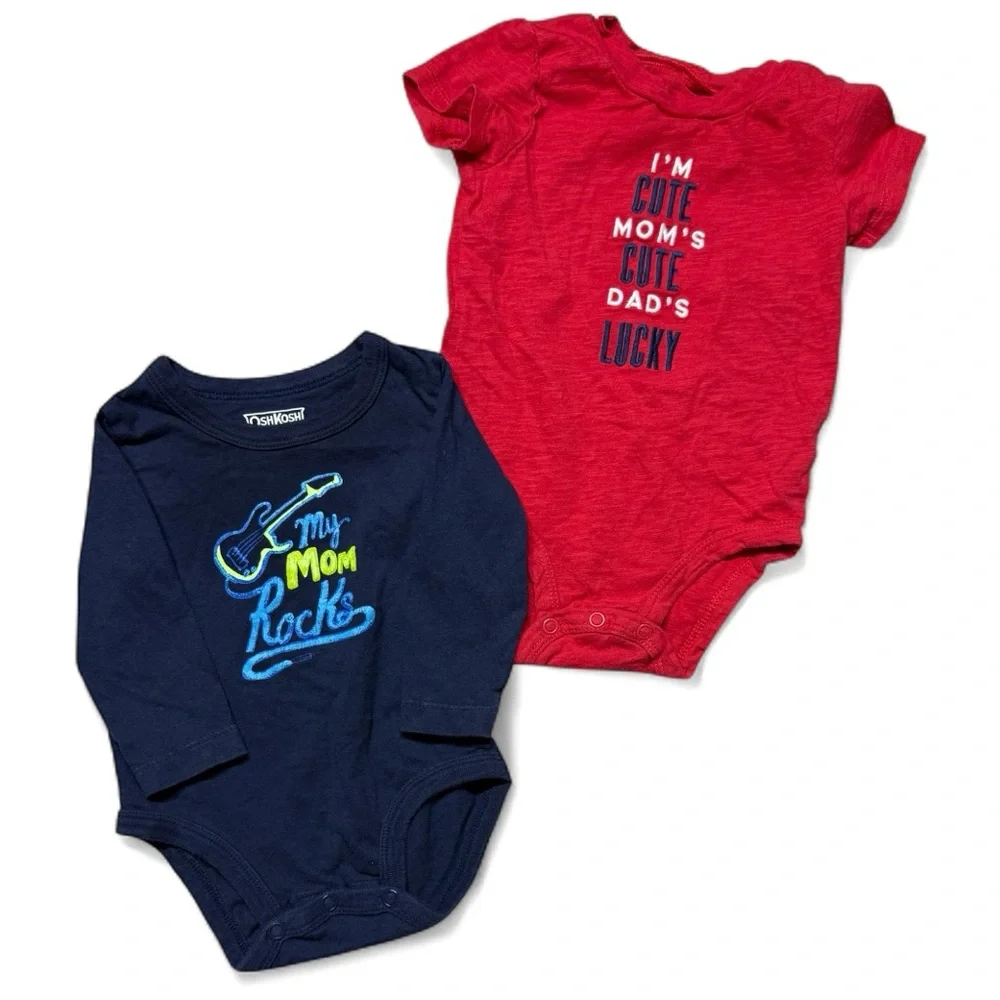 Long Sleeve Baby Onesies Bundle | 9M | Carter’s, OshKosh B’gosh